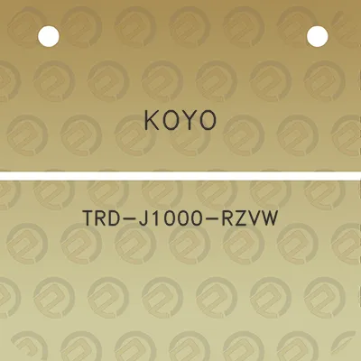 koyo-trd-j1000-rzvw