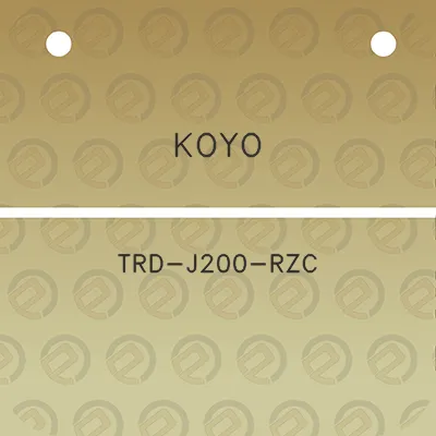 koyo-trd-j200-rzc