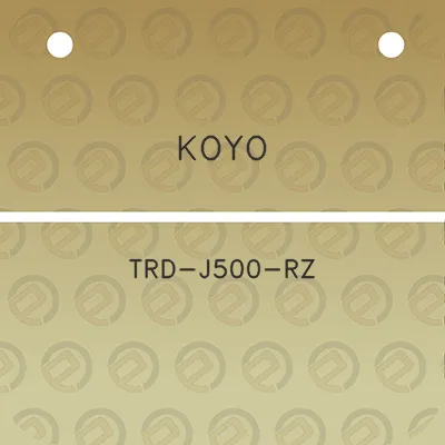 koyo-trd-j500-rz