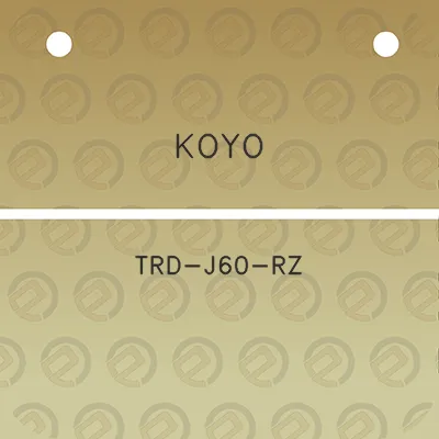 koyo-trd-j60-rz