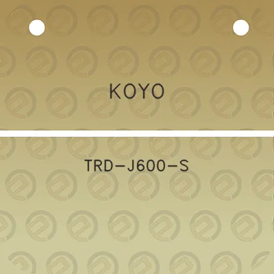 koyo-trd-j600-s