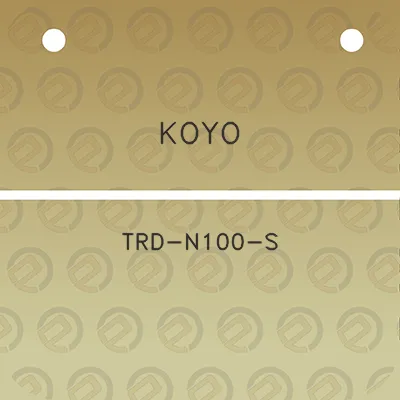 koyo-trd-n100-s