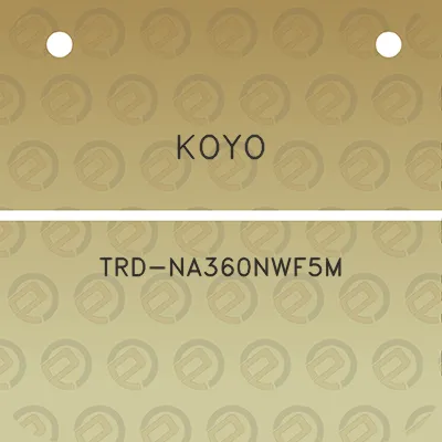 koyo-trd-na360nwf5m