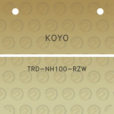 koyo-trd-nh100-rzw