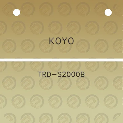 koyo-trd-s2000b