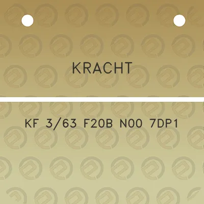 kracht-kf-363-f20b-n00-7dp1