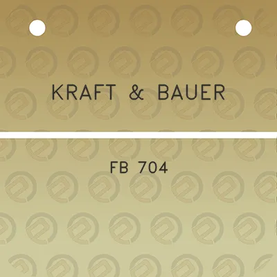 kraft-bauer-fb-704