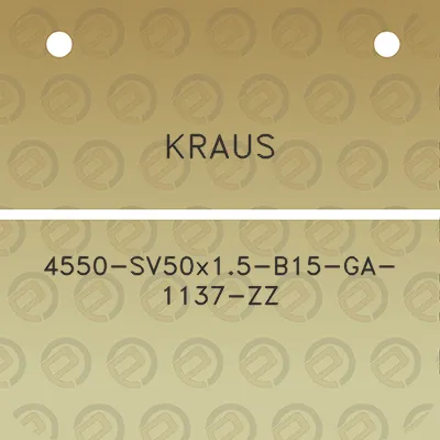 kraus-4550-sv50x15-b15-ga-1137-zz