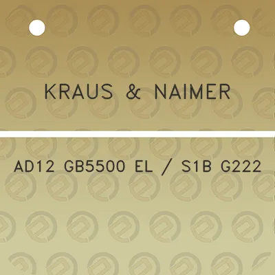 kraus-naimer-ad12-gb5500-el-s1b-g222