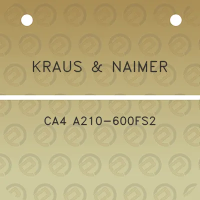 kraus-naimer-ca4-a210-600fs2