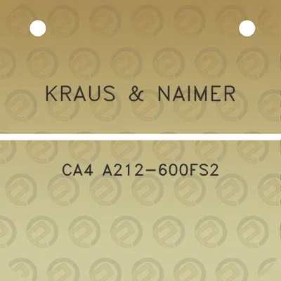 kraus-naimer-ca4-a212-600fs2