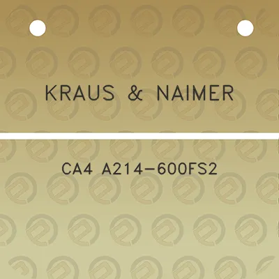 kraus-naimer-ca4-a214-600fs2