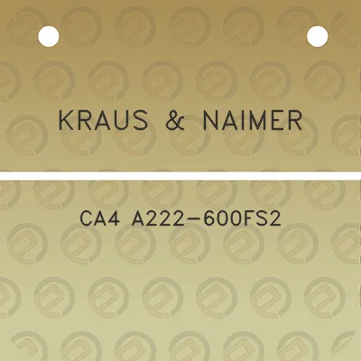 kraus-naimer-ca4-a222-600fs2