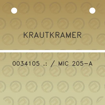 krautkramer-0034105-mic-205-a