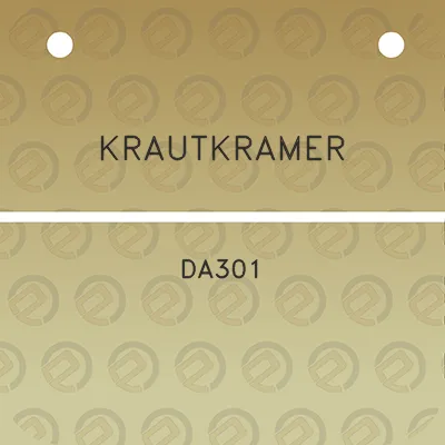 krautkramer-da301