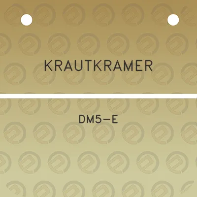 krautkramer-dm5-e