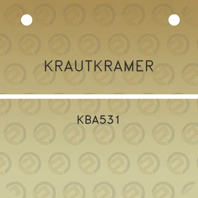 krautkramer-kba531