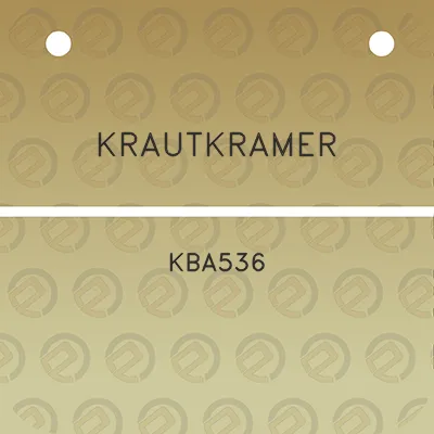 krautkramer-kba536