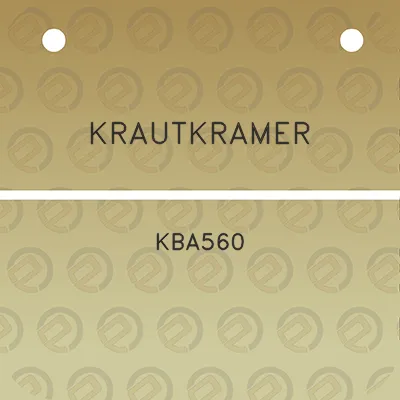 krautkramer-kba560