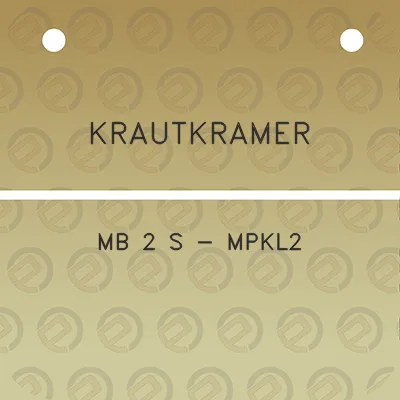 krautkramer-mb-2-s-mpkl2