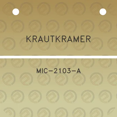 krautkramer-mic-2103-a