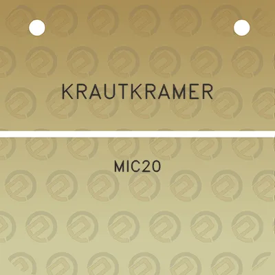 krautkramer-mic20