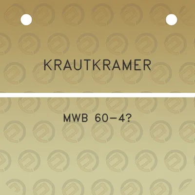 krautkramer-mwb-60-4