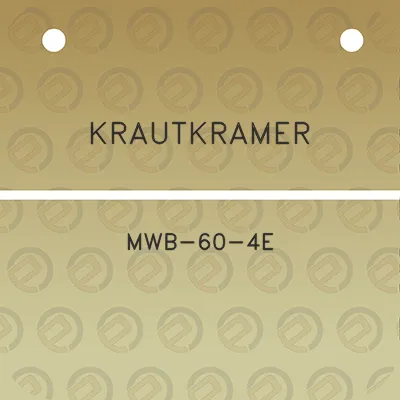 krautkramer-mwb-60-4e