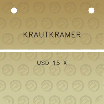 krautkramer-usd-15-x