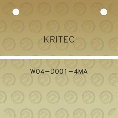 kritec-w04-d001-4ma