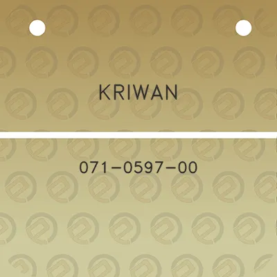 kriwan-071-0597-00