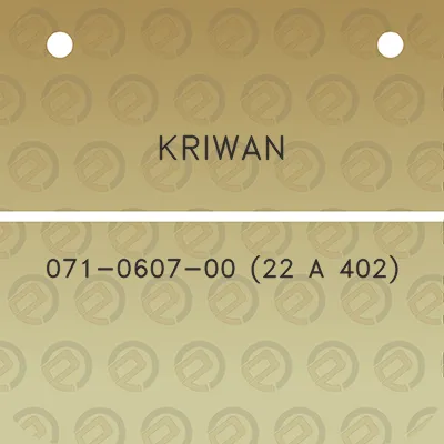 kriwan-071-0607-00-22-a-402