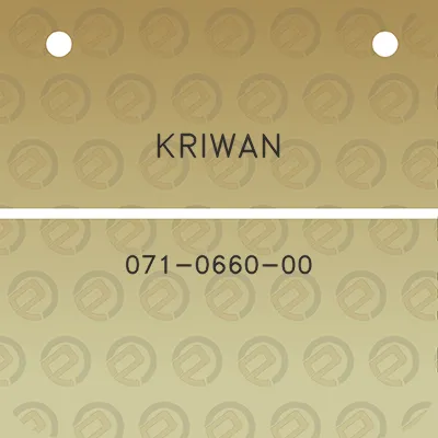 kriwan-071-0660-00