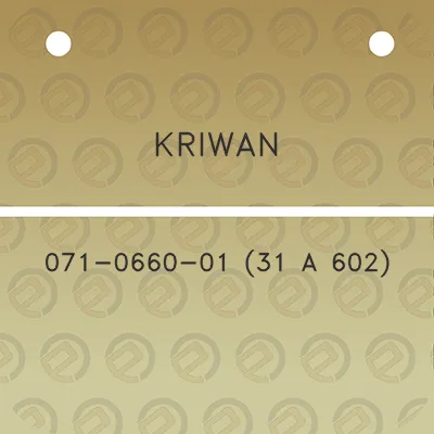 kriwan-071-0660-01-31-a-602