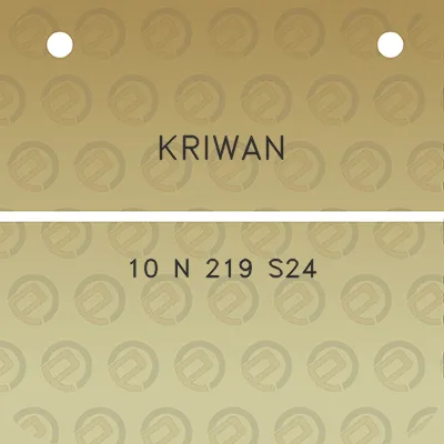 kriwan-10-n-219-s24