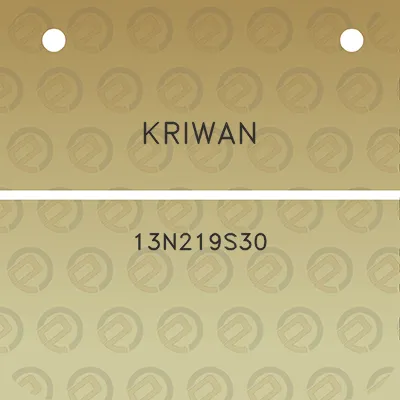 kriwan-13n219s30