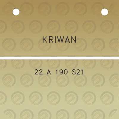 kriwan-22-a-190-s21