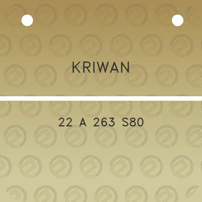 kriwan-22-a-263-s80