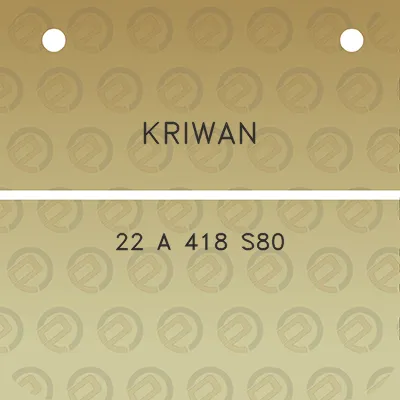 kriwan-22-a-418-s80