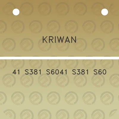 kriwan-41-s381-s6041-s381-s60