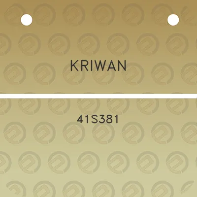 kriwan-41s381