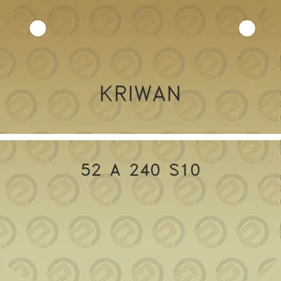 kriwan-52-a-240-s10