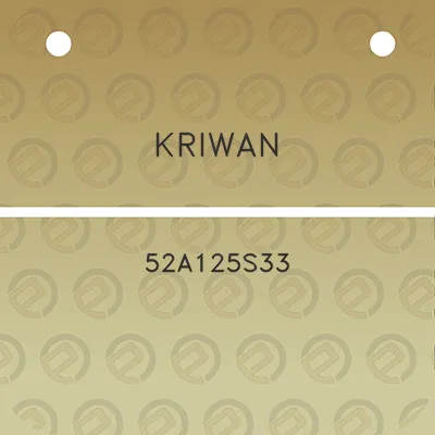 kriwan-52a125s33