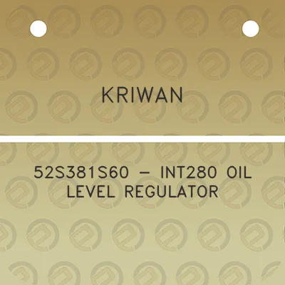 kriwan-52s381s60-int280-oil-level-regulator