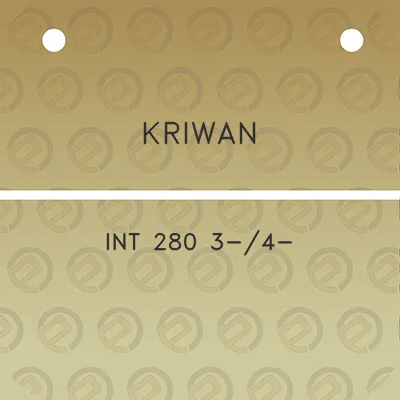 kriwan-int-280-3-4