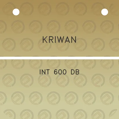 kriwan-int-600-db