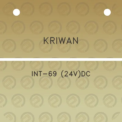 kriwan-int-69-24vdc