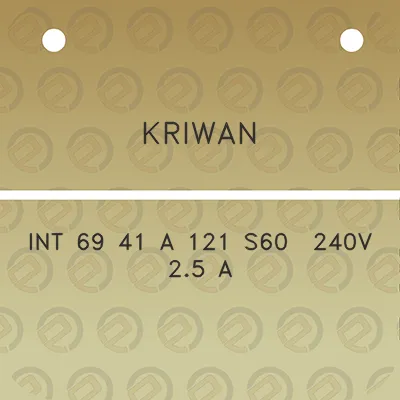 kriwan-int-69-41-a-121-s60-240v-25-a