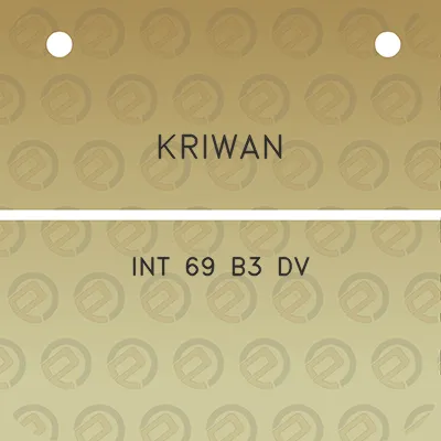 kriwan-int-69-b3-dv