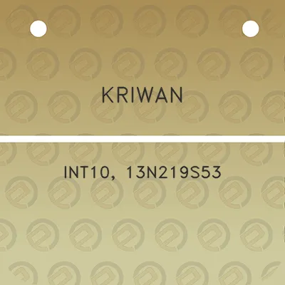 kriwan-int10-13n219s53